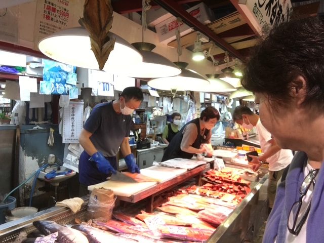 旅先の市場の様子